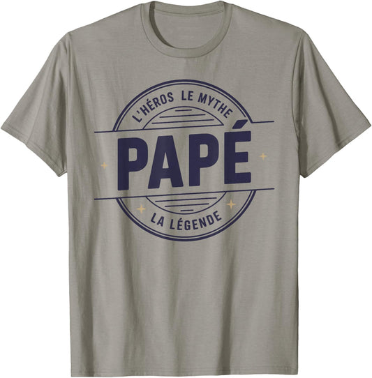 Papé Hero Myth Legend Humour Funny Party Papé T-Shirt - T-Shirt | Sand