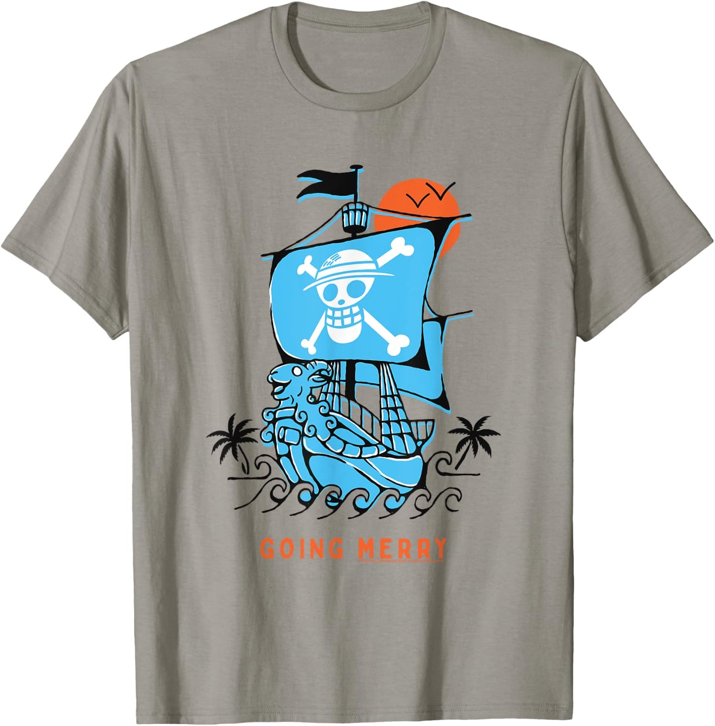 Going Merry Ship Straw Hat Pirates Monkey D Luffy T-Shirt - T-Shirt | Sand