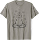 Sloth Meditation Buddhist Yoga Zen Buddha Lotus Flower T-Shirt - T-Shirt | Sand