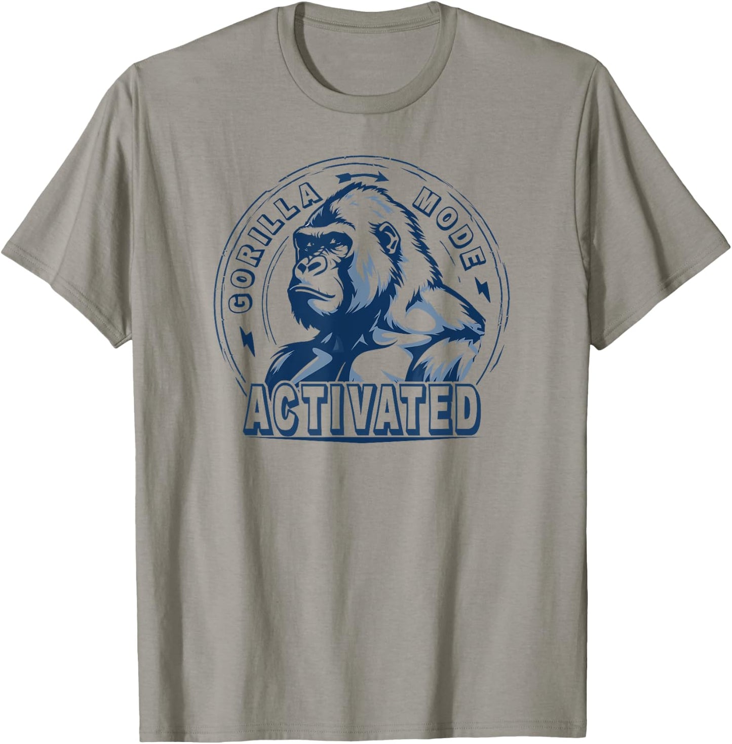 Silverback Gorilla Face Angry Growling Scary Jungle King T-Shirt - T-Shirt | Sand