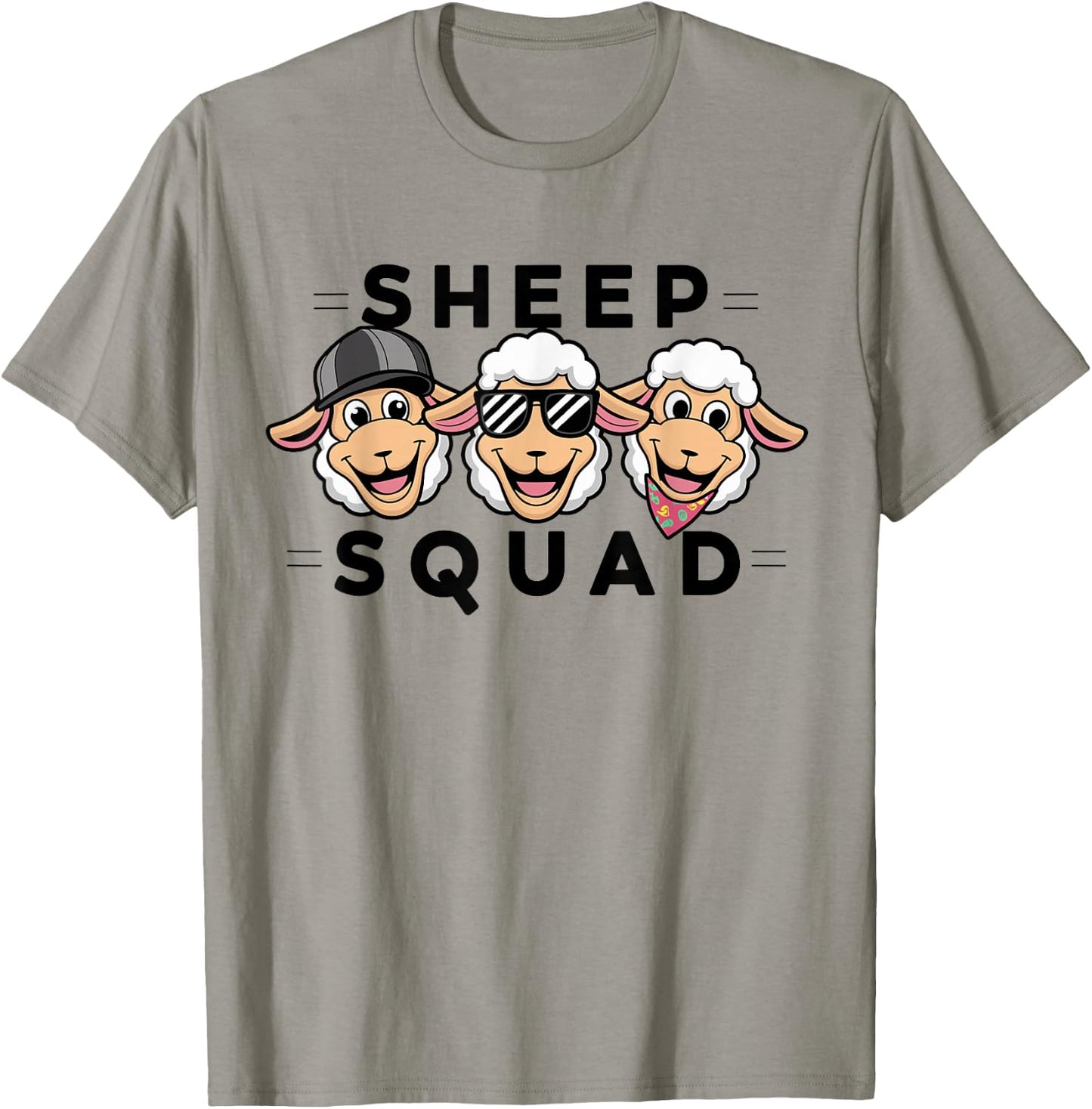 Sheep Squad Design for Sheep Lover Stuff | Kids Sheep T-Shirt - T-Shirt | Sand