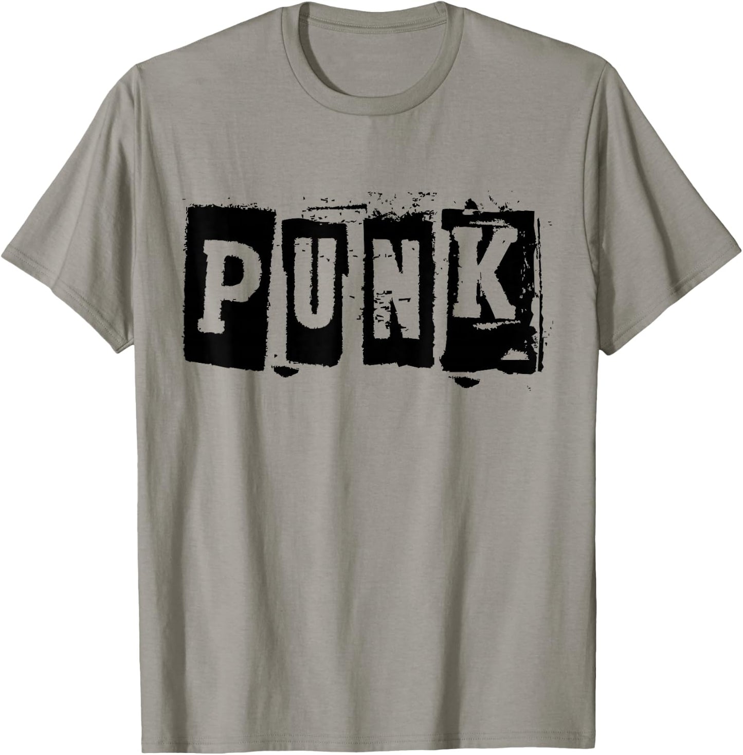 Punk Clothing | Alternative Punk Music Shirt | Punk Rock , White T-Shirt - T-Shirt | Sand