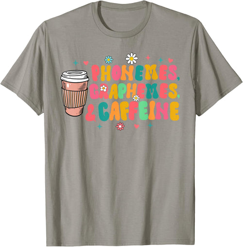 Reading Teacher Coffee Lover Phonemes Graphemes & Caffeine