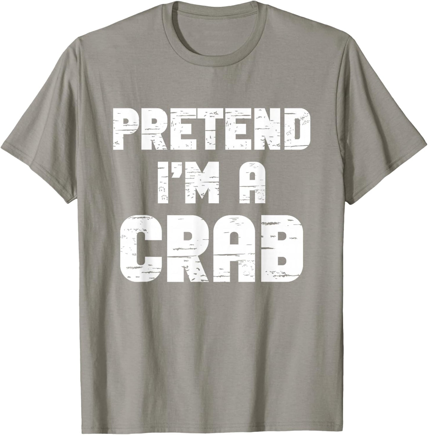Halloween Pretend I'm A Crab Costume Funny Lazy Kids Adult T-Shirt - T-Shirt | Sand