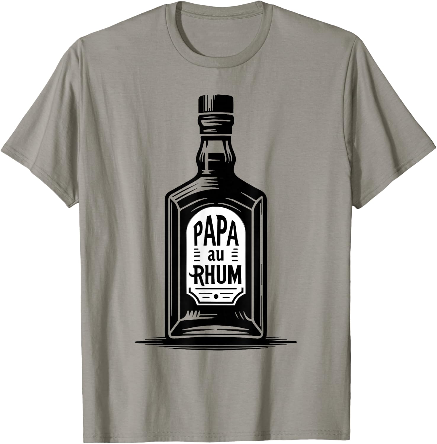 Papa Au Rhum Funny Gift Aperitif Vintage T-Shirt - T-Shirt | Sand