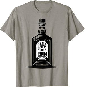 Papa Au Rhum Funny Gift Aperitif Vintage T-Shirt - T-Shirt | Sand