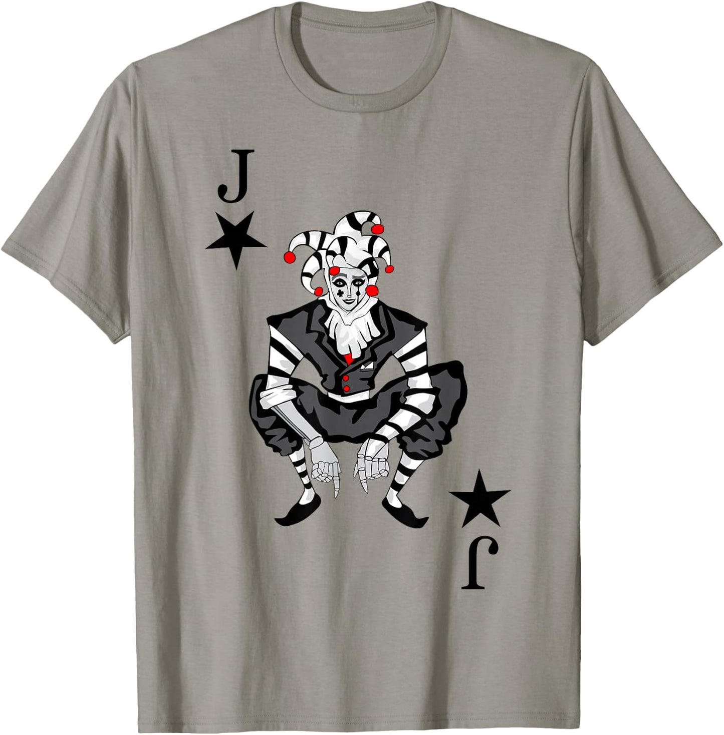 Playing Card Joker Card Rummy Carnival Costume Jester , White T-Shirt - T-Shirt | Sand