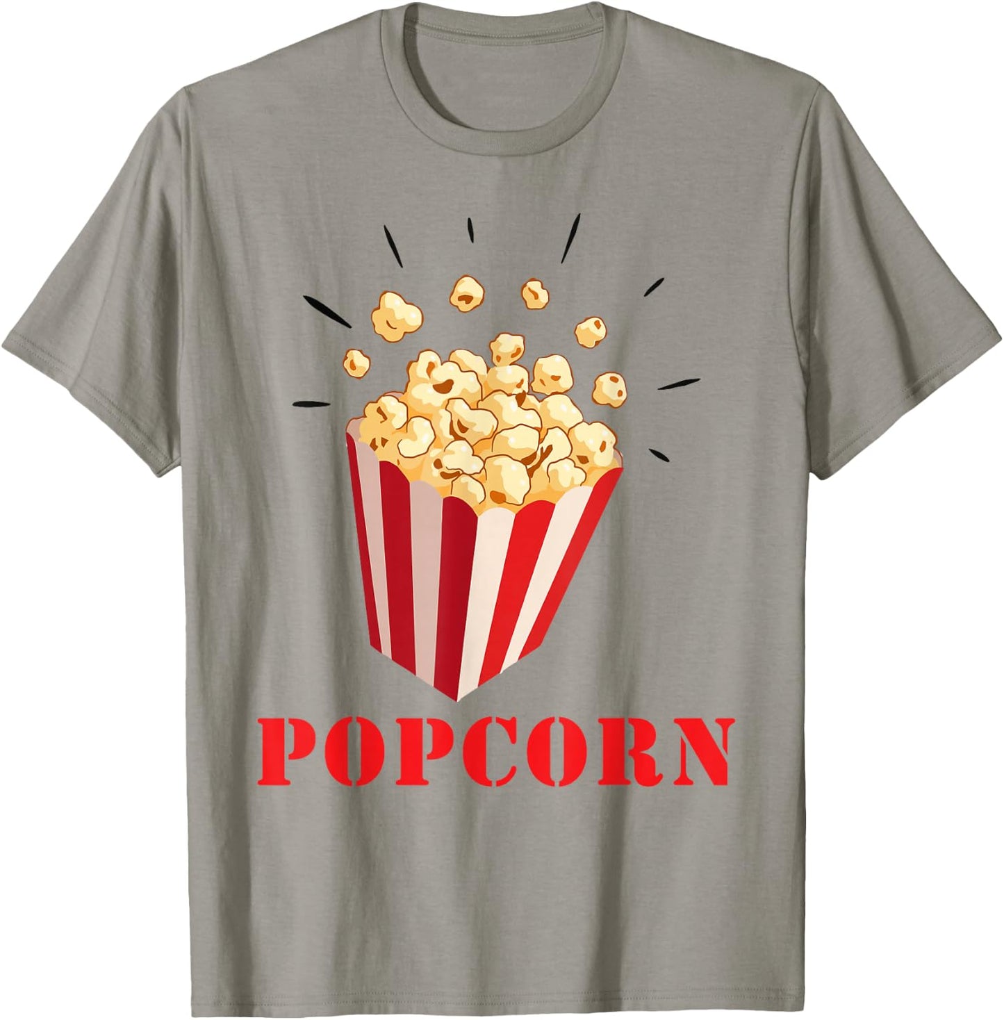 Retro Popcorn Costume Fancy Dress for Carnival , White T-Shirt - T-Shirt | Sand