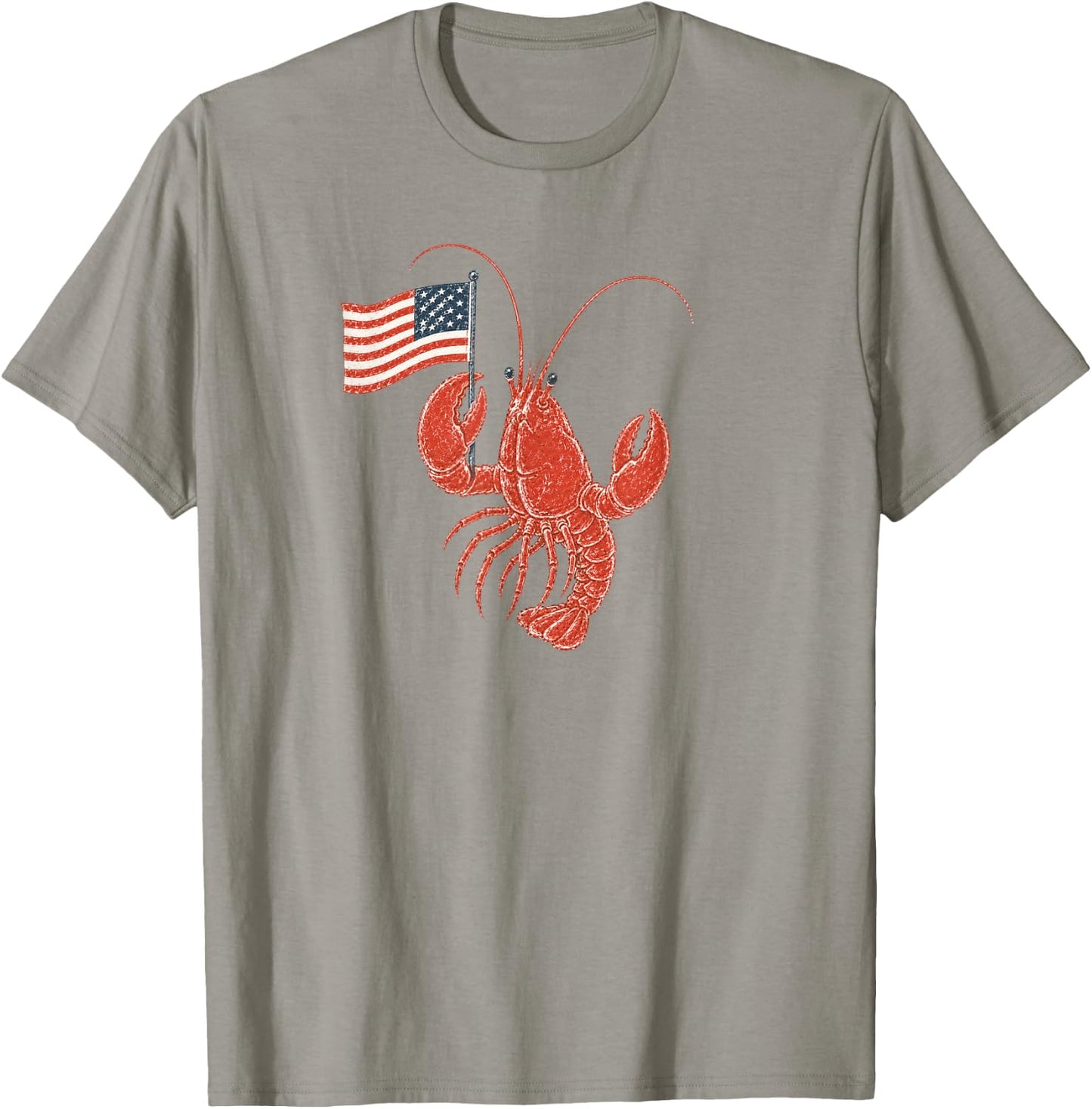 USA Flag Lobster T-Shirt - T-Shirt | Sand
