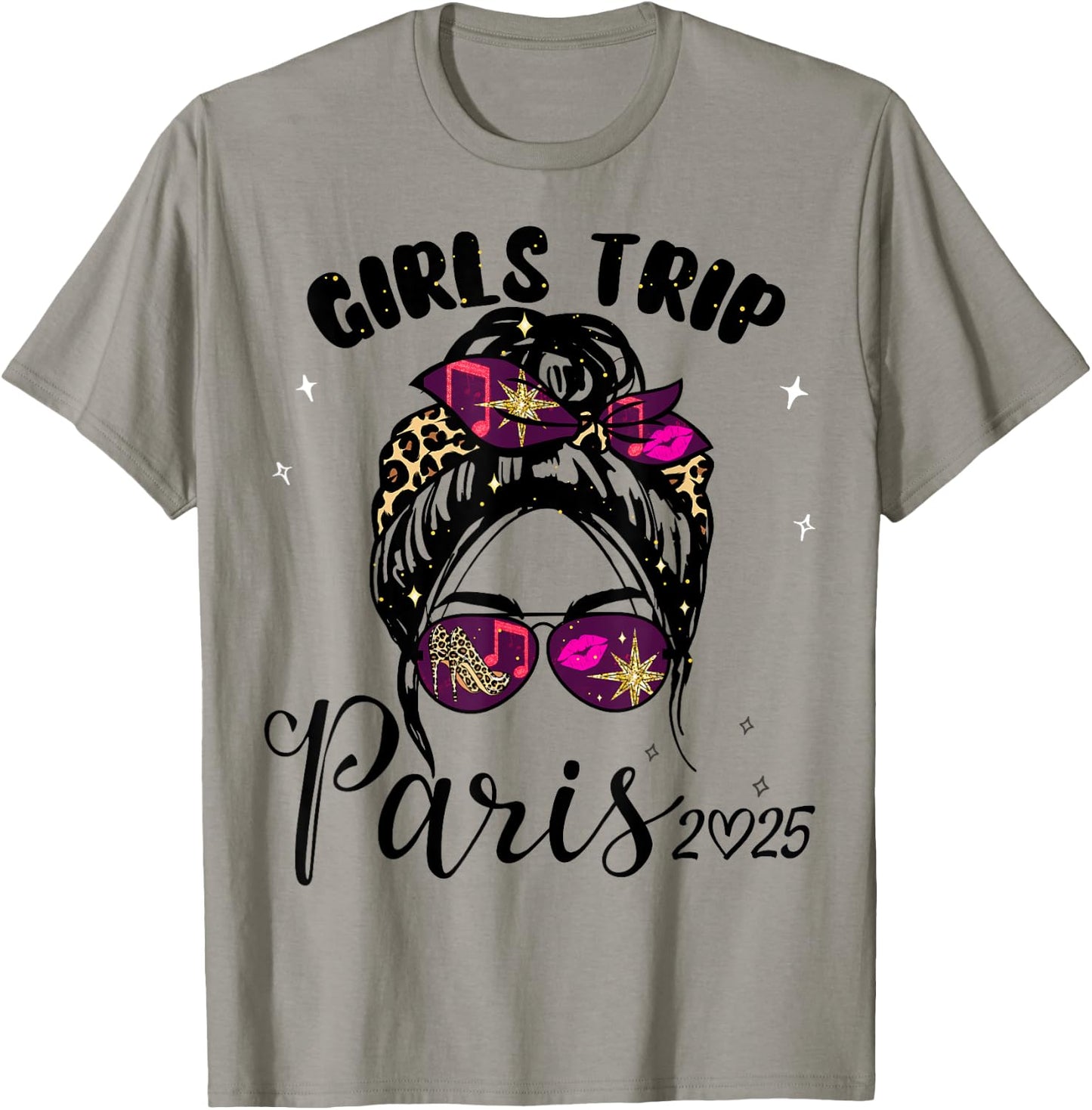 Girls Trip Paris 2025 Shirts Weekend Birthday Squad T-Shirt - T-Shirt | Sand