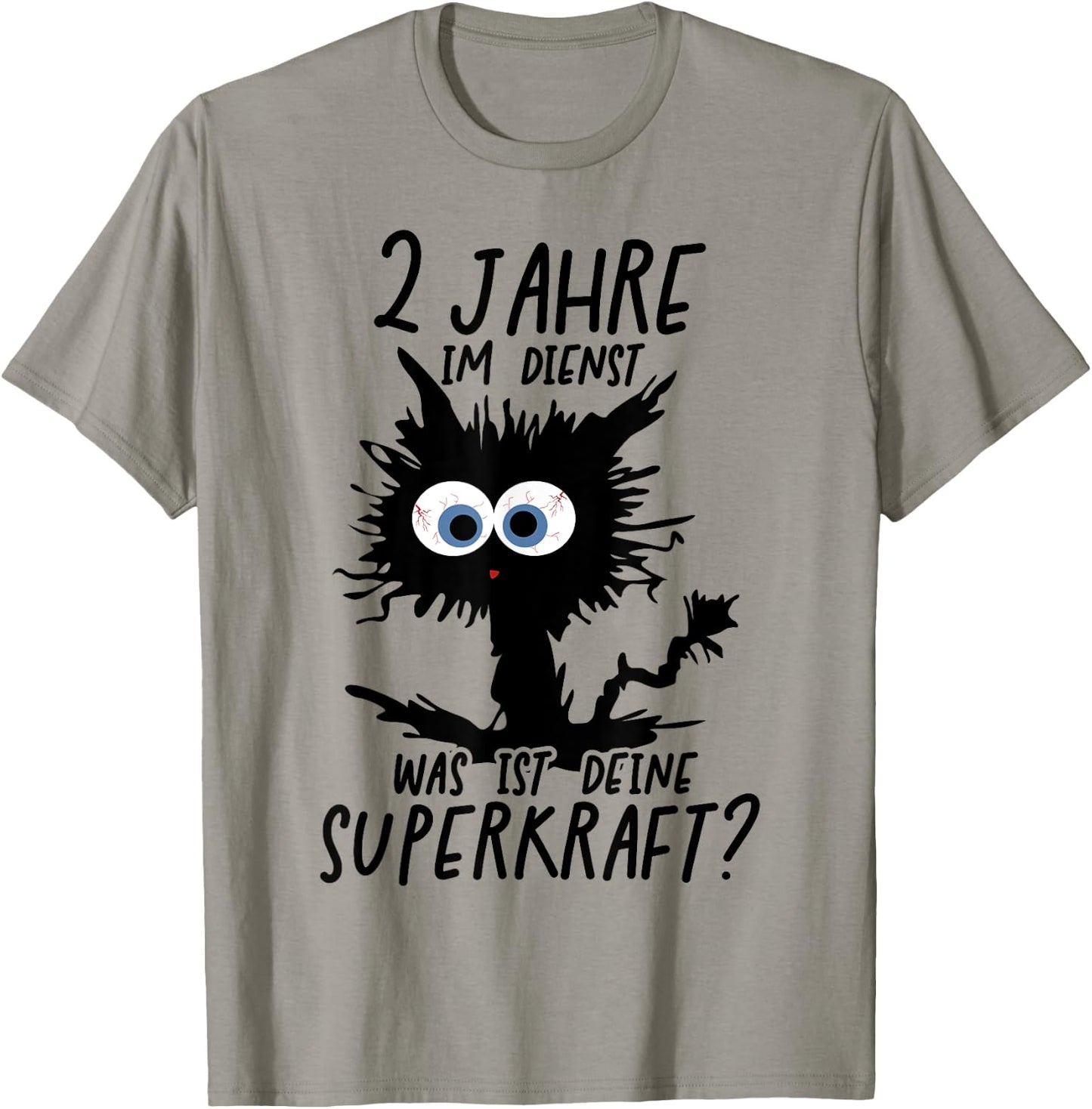 2 Jahre Im Dienst Was Ist Deine Superkraft? T-Shirt - T-Shirt | Sand