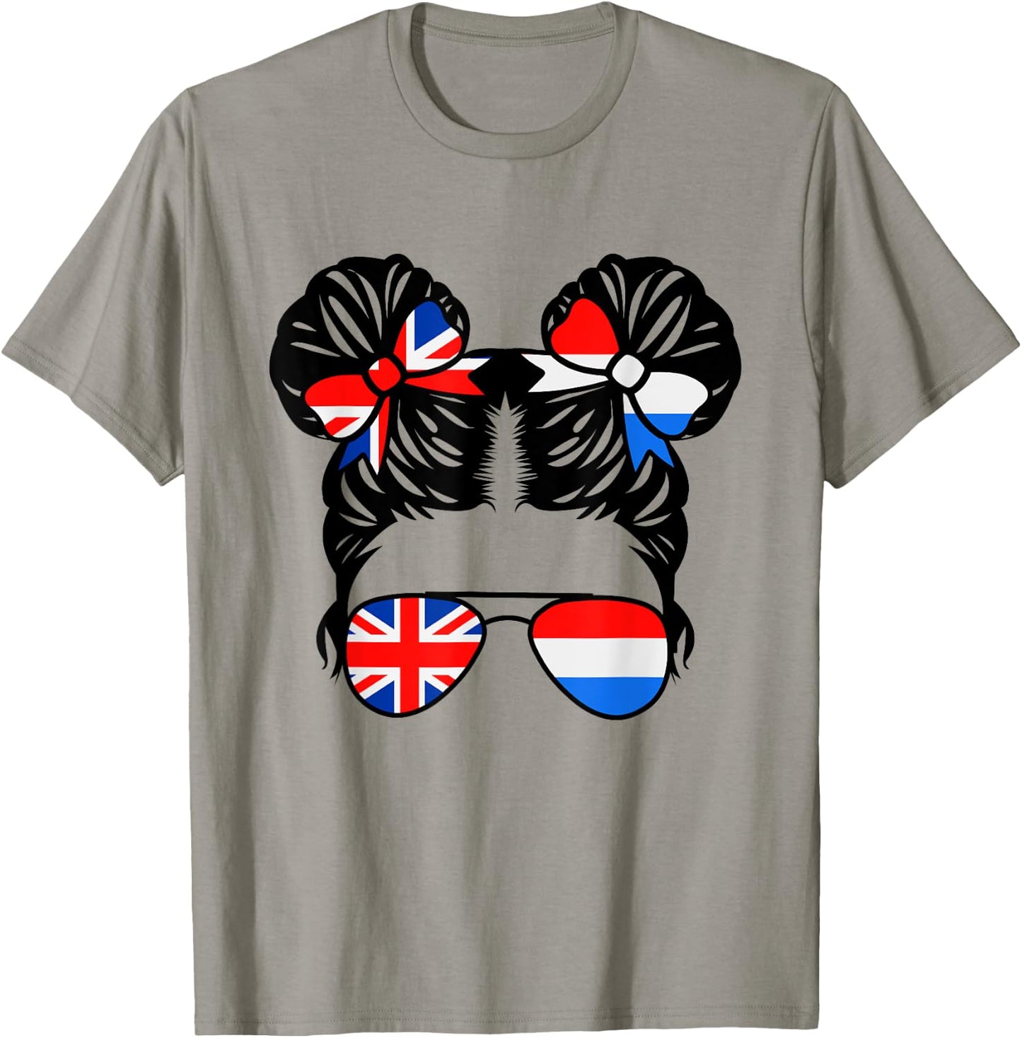Half British Half Dutch Girl British Kids Heritage T-Shirt - T-Shirt | Sand