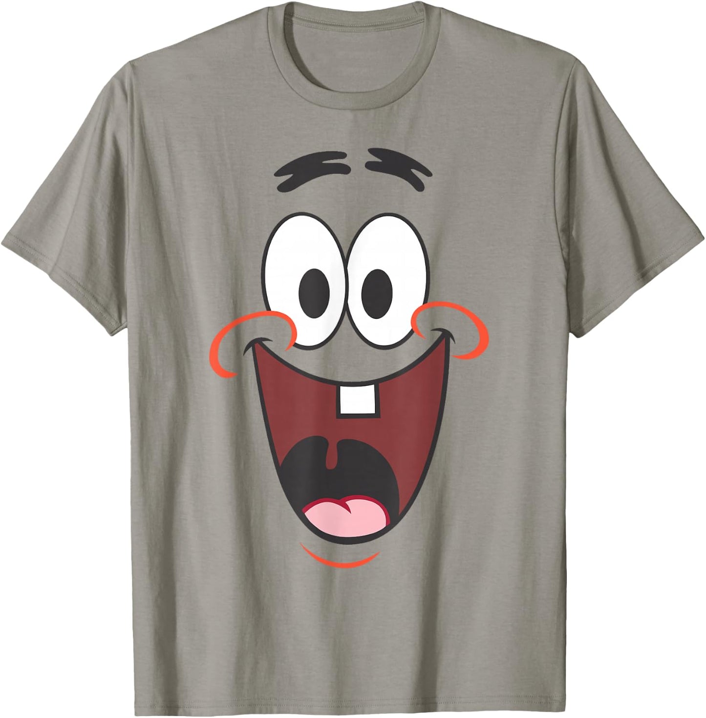 Spongebob Squarepants Patrick Big Face Smile T-Shirt - T-Shirt | Sand