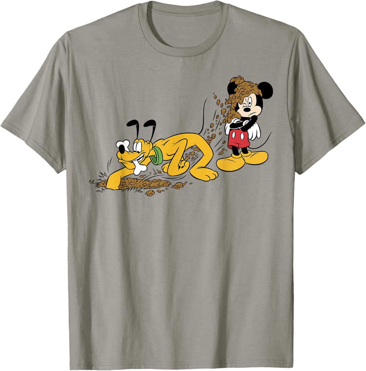 Disney Mickey And Friends Mickey & Pluto Digging T-Shirt - T-Shirt | Sand