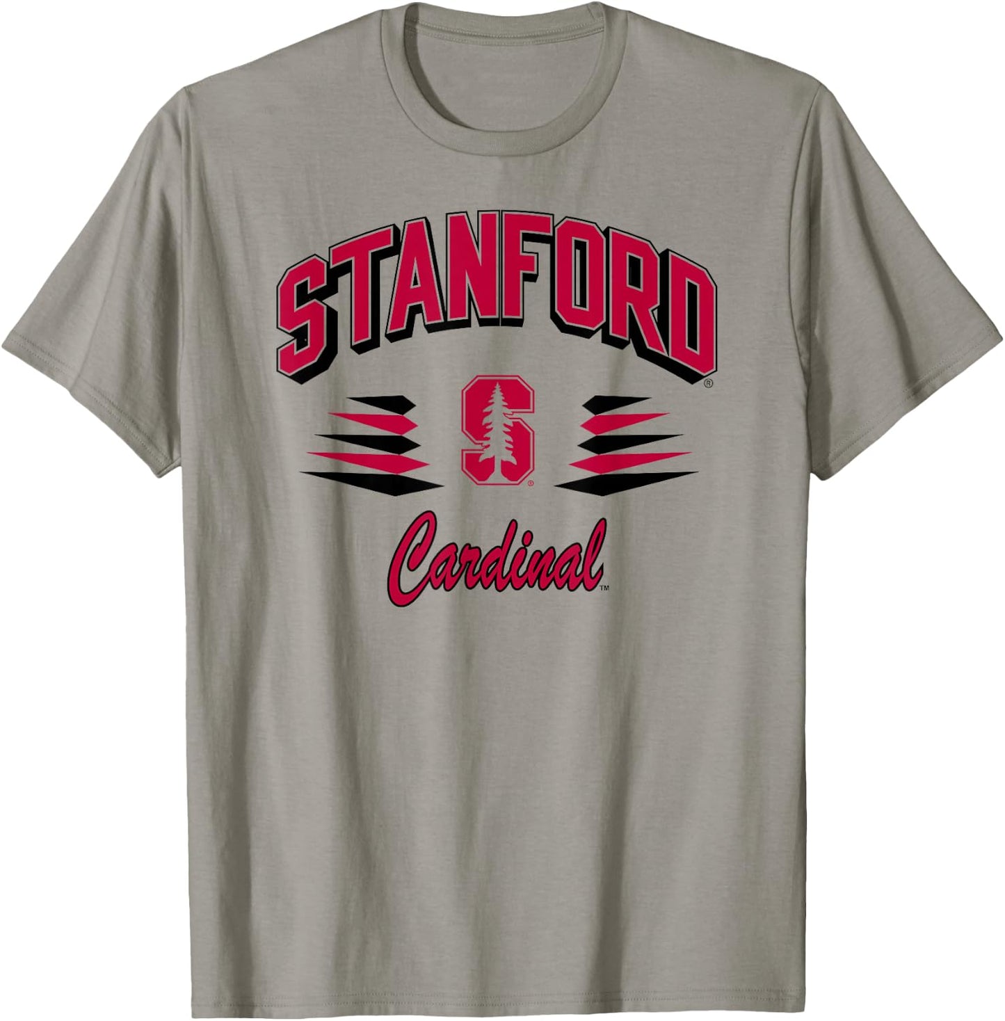 Stanford Cardinal Retro Diamond White Officially Licensed T-Shirt - T-Shirt | Sand