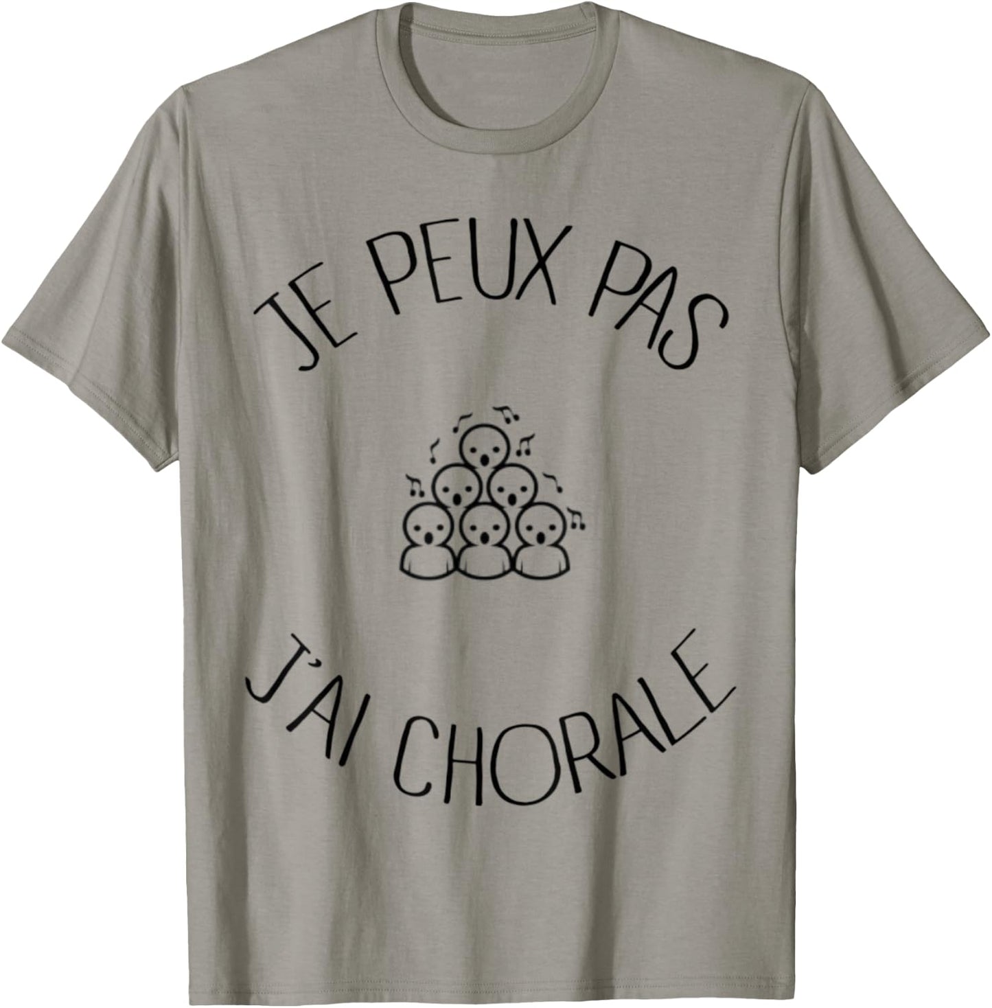 Je peux pas j'ai choir choir Gift , white, S T-Shirt - T-Shirt | Sand
