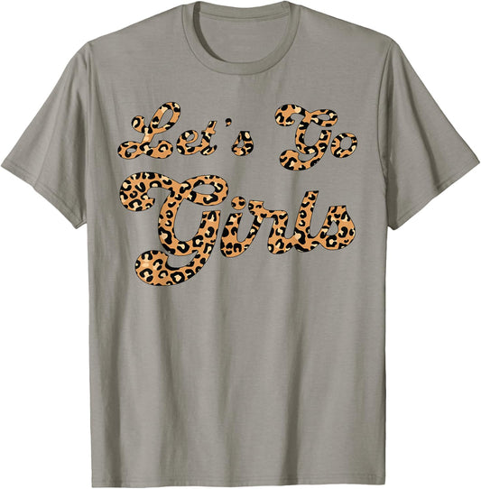 Let's Go Girls Leopard Man I Feel Like a Bride Bachelorette T-Shirt - T-Shirt | Sand