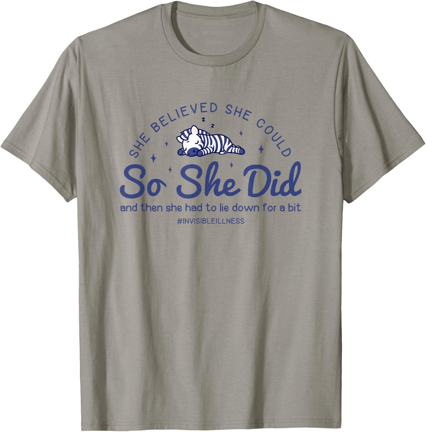 Rare Disease Awareness Warrior She Believed She Could T-Shirt - T-Shirt | Sand