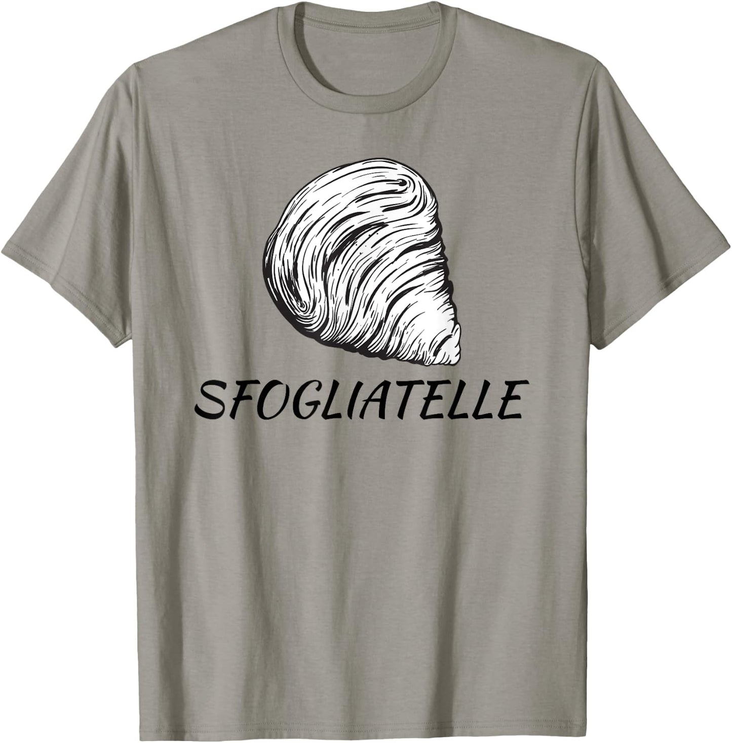 Sfogliatelle Design | Italian Pastry Graphic | Lobster Tail T-Shirt - T-Shirt | Sand