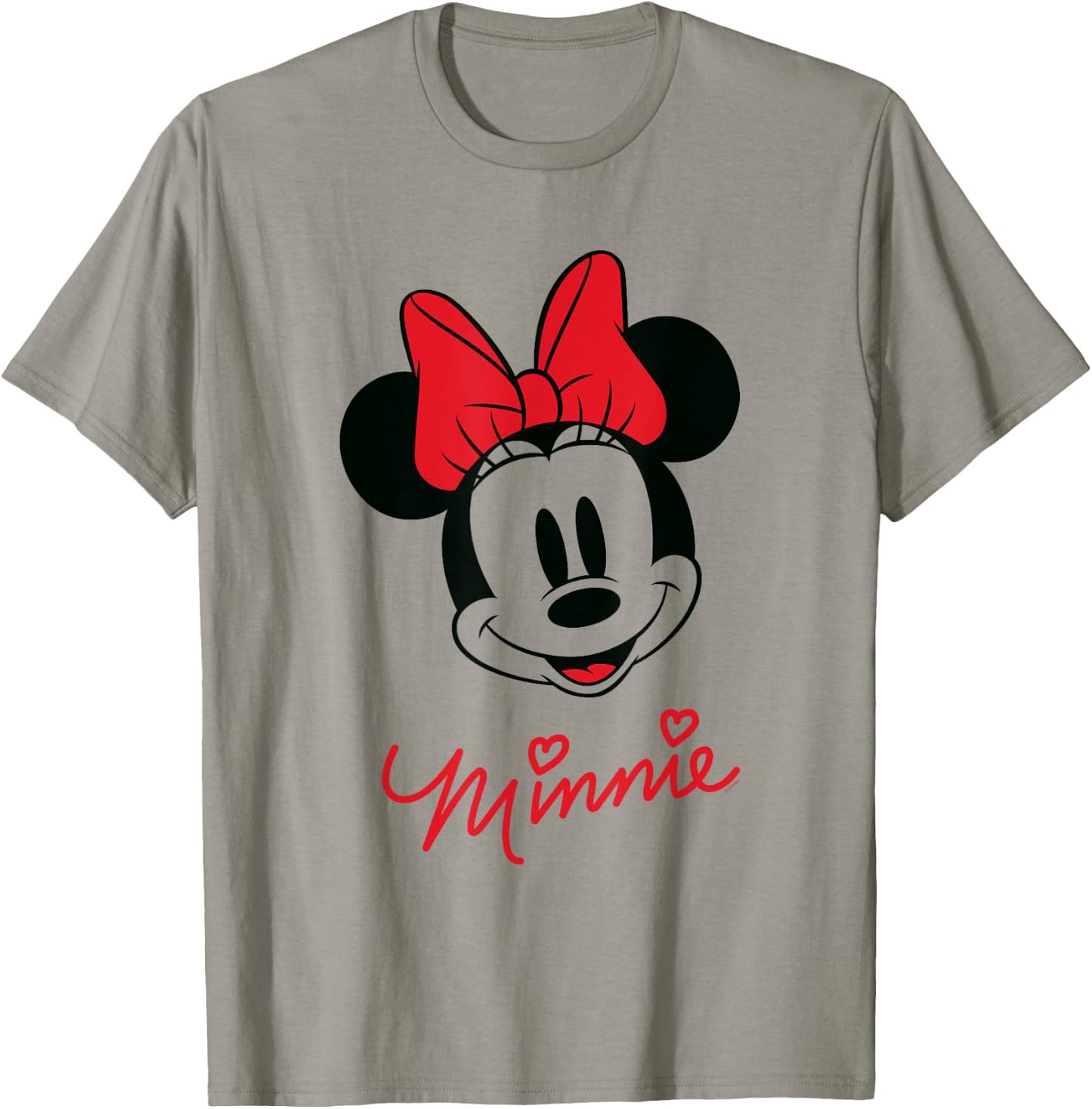 Minnie Mouse Face , White T-Shirt - T-Shirt | Sand