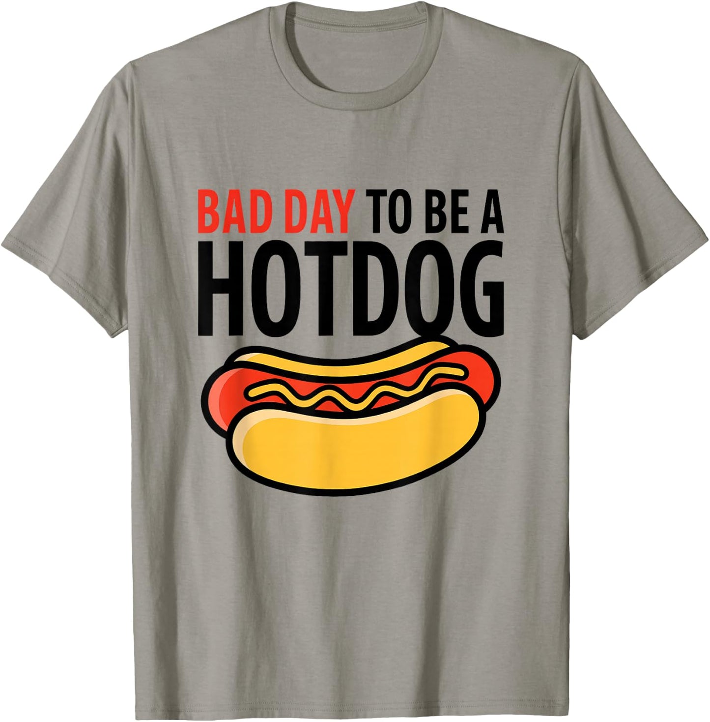 Bad Day to Be a Hotdog Funny 4th of July Kids Men T-Shirt - T-Shirt | Sand