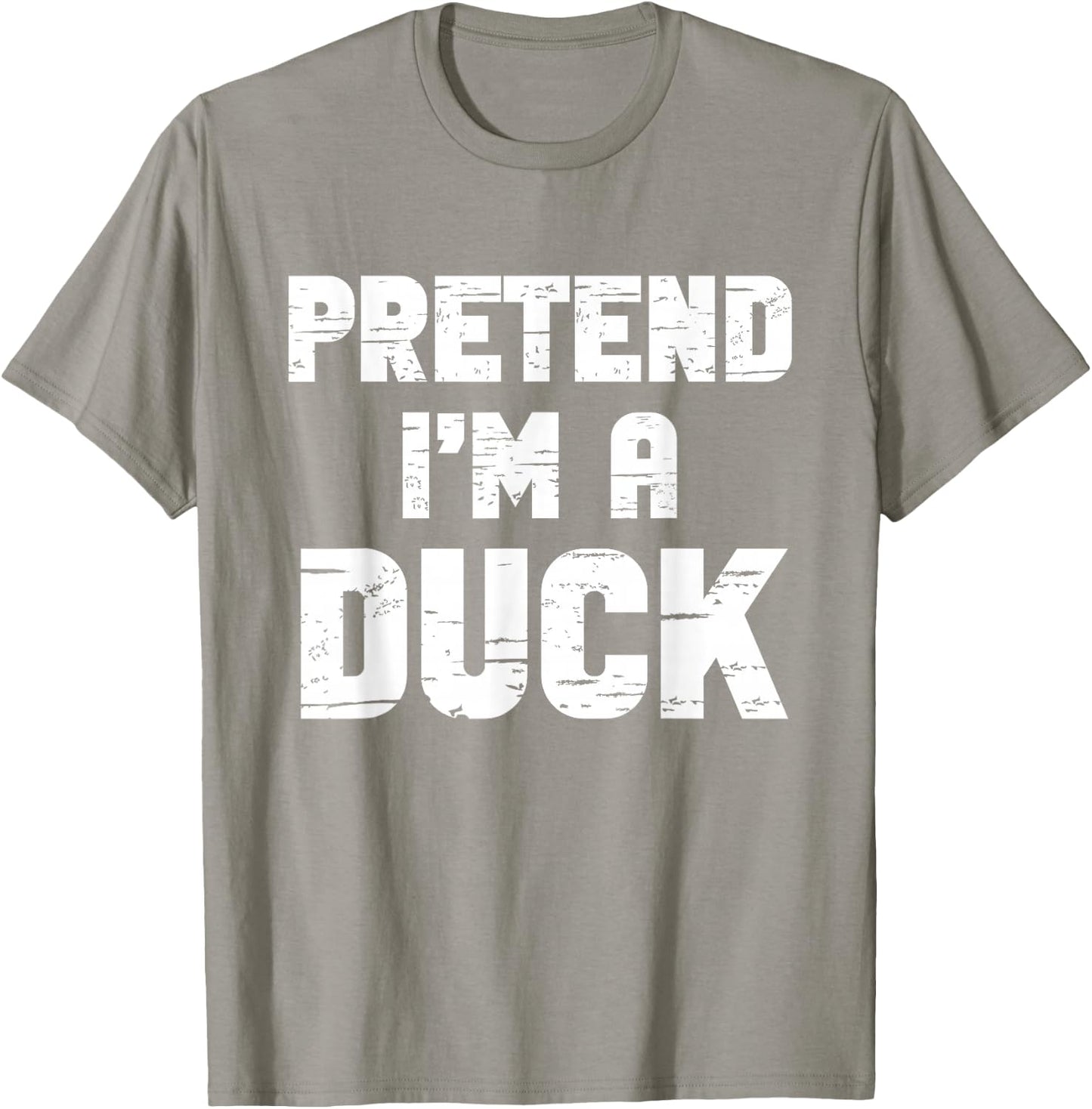 Halloween Pretend I'm A Duck Costume Funny Lazy Kids Adult T-Shirt - T-Shirt | Sand
