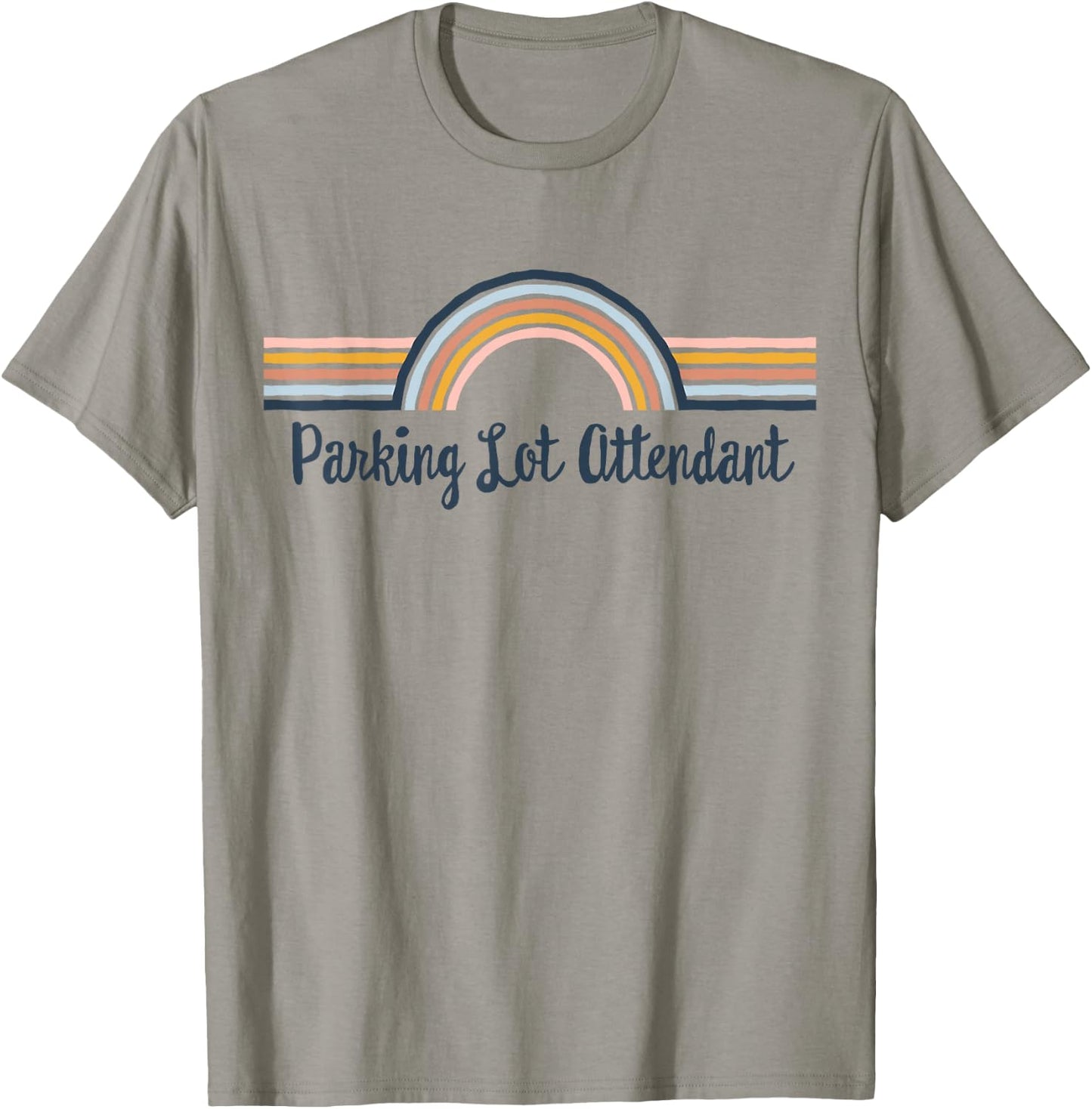 Parking Lot Attendant boho Rainbow, Parking Lot Attendant T-Shirt - T-Shirt | Sand