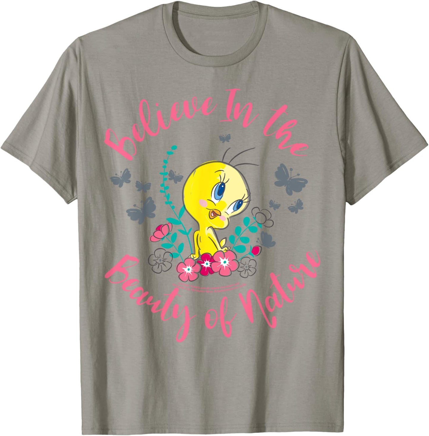 Looney Tunes Tweety Bird Believe In The Beauty Of Nature T-Shirt - T-Shirt | Sand