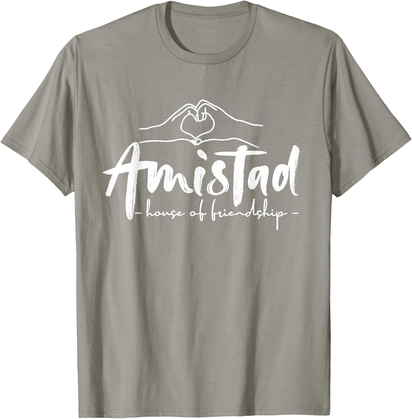Amistad House of Friendship, Teachers Students School T-Shirt - T-Shirt | Sand
