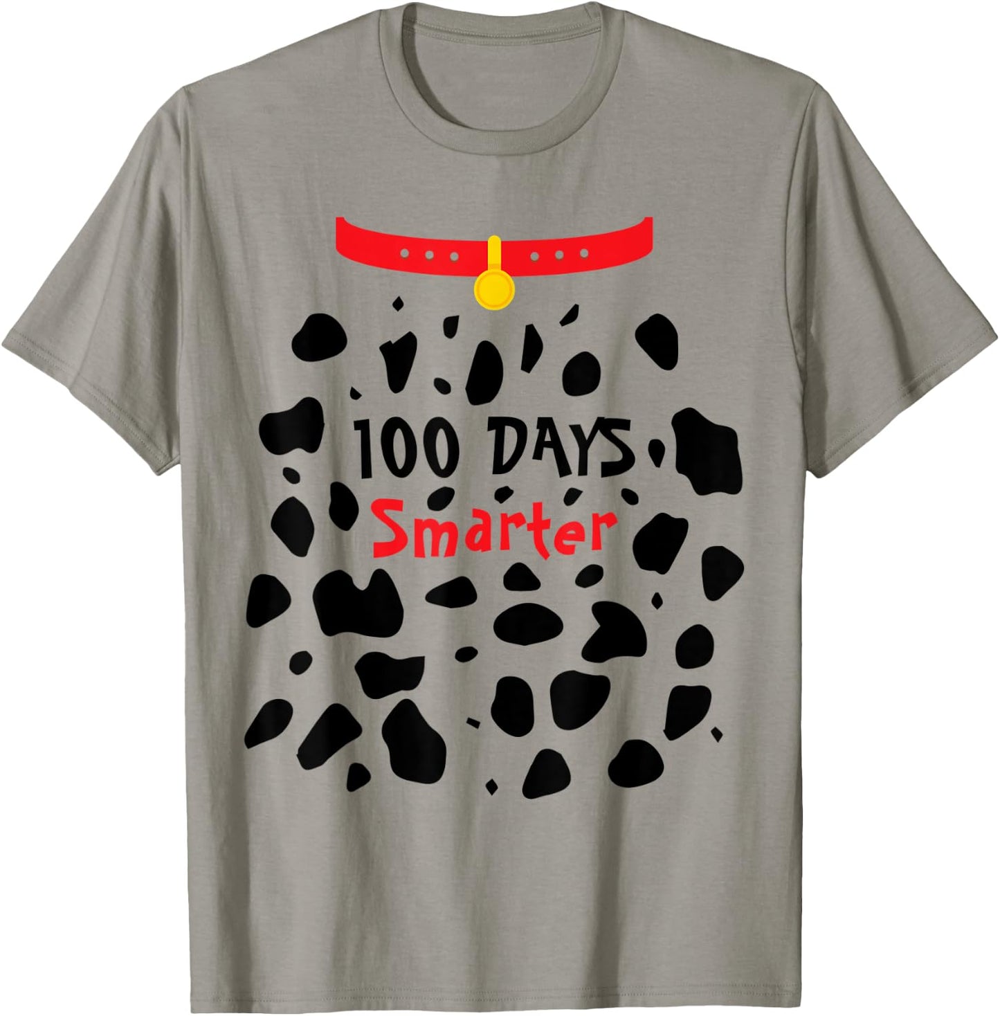 100 Days Smarter Dalmatian Dog Costume Boys Kids 100th Day T-Shirt - T-Shirt | Sand