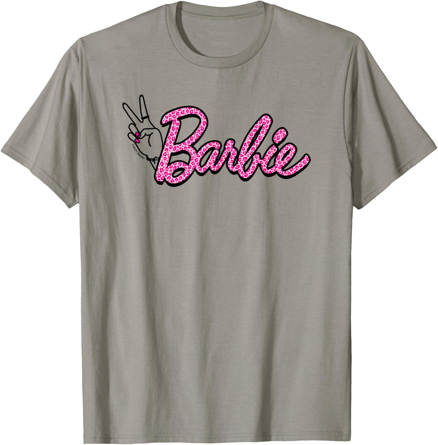 Barbie - Pink Leopard Print Logo T-Shirt - T-Shirt | Sand