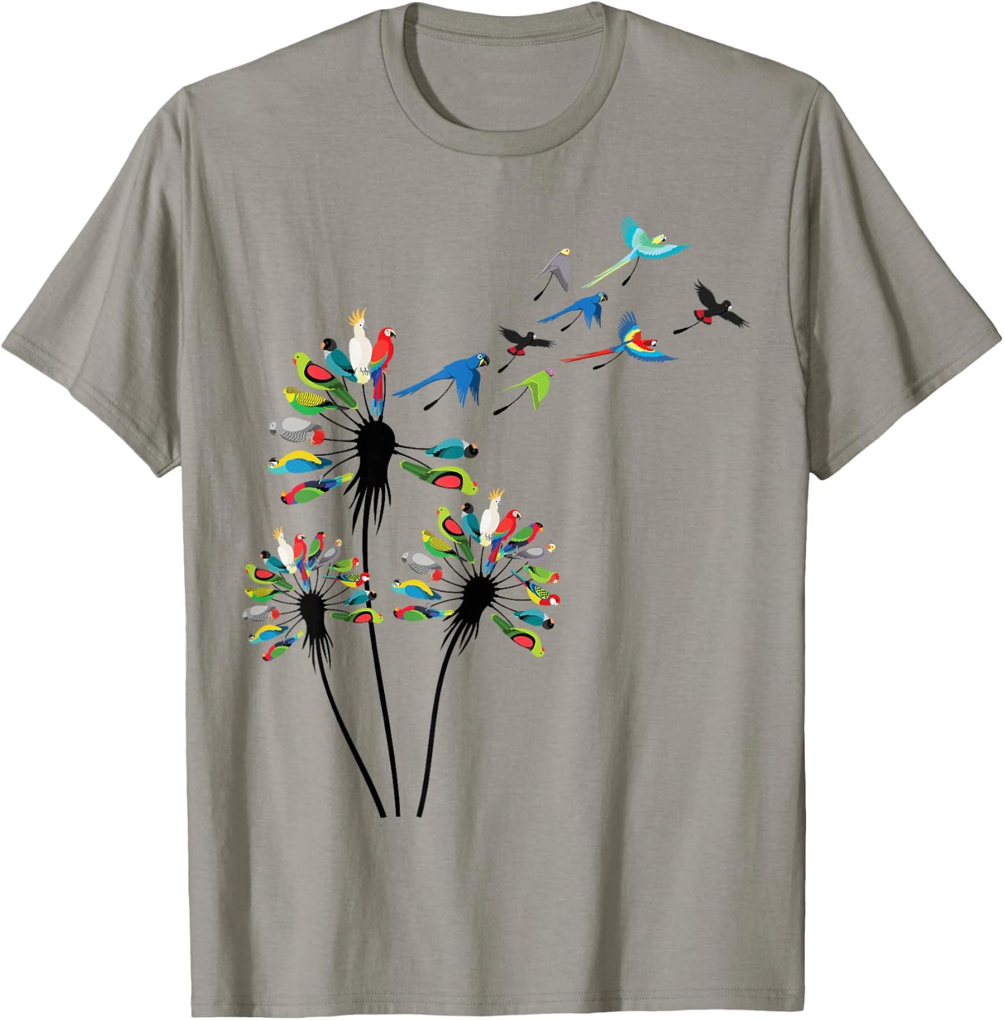 Dandelion Parrots Stuff for Parrot Lover | Parrot T-Shirt - T-Shirt | Sand