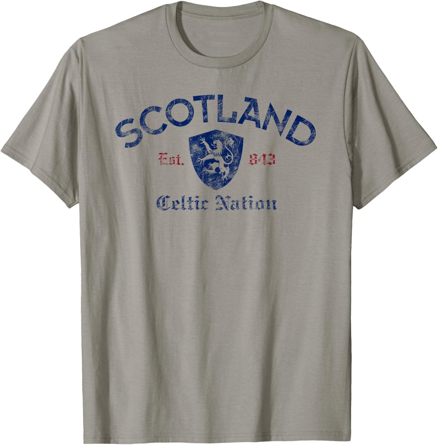 Scotland Celtic Nation Established 843 T-Shirt - T-Shirt | Sand