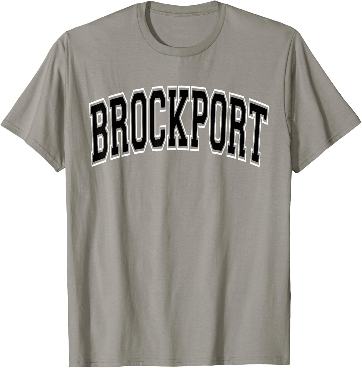 Brockport Arched Green with Black Text T-Shirt - T-Shirt | Sand