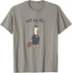Off to Fly Funny Flight Attendant Goose Father's Day Men T-Shirt - T-Shirt | Sand