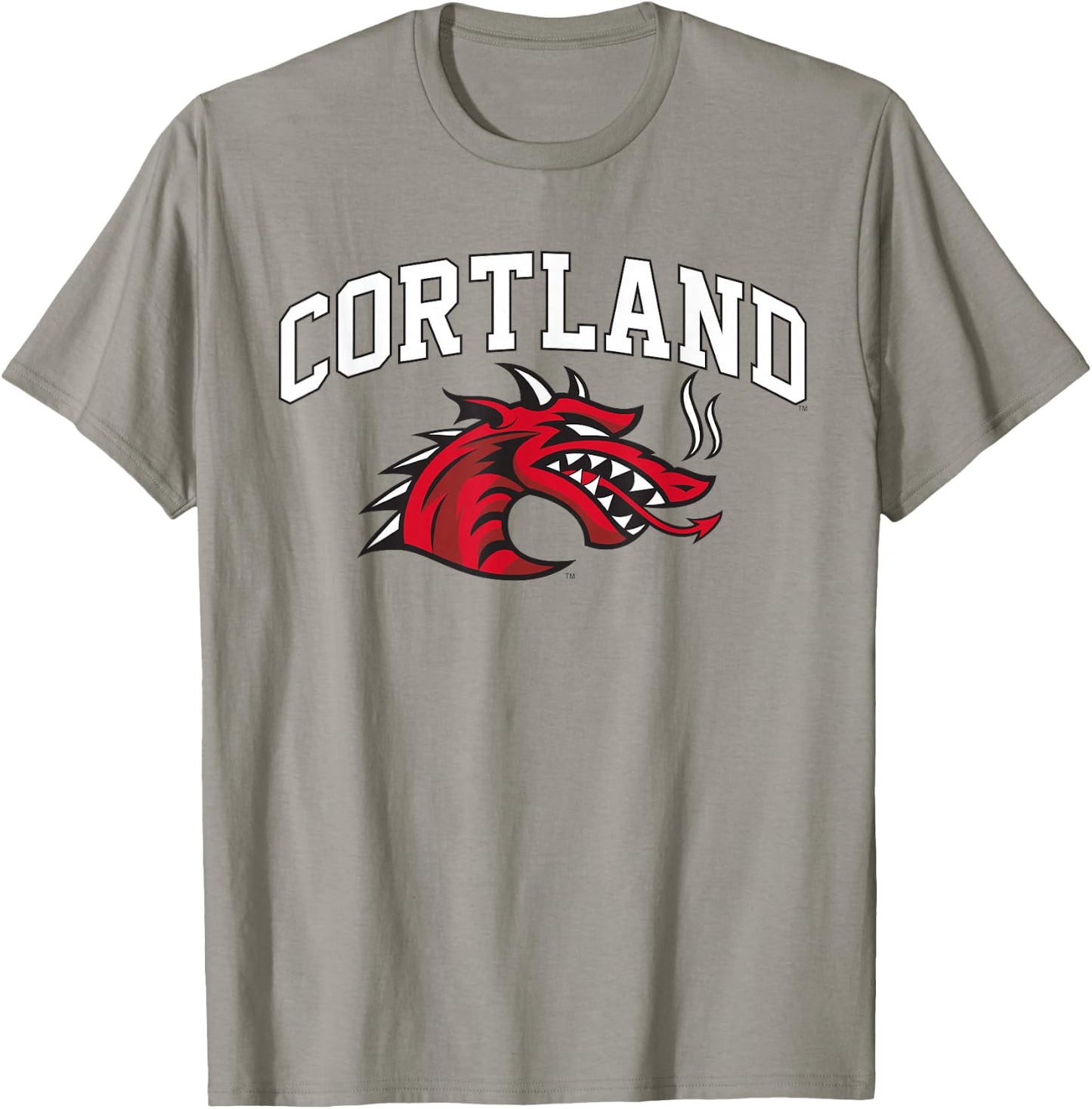 SUNY Cortland Red Dragons Athletics Logo T-Shirt - T-Shirt | Sand