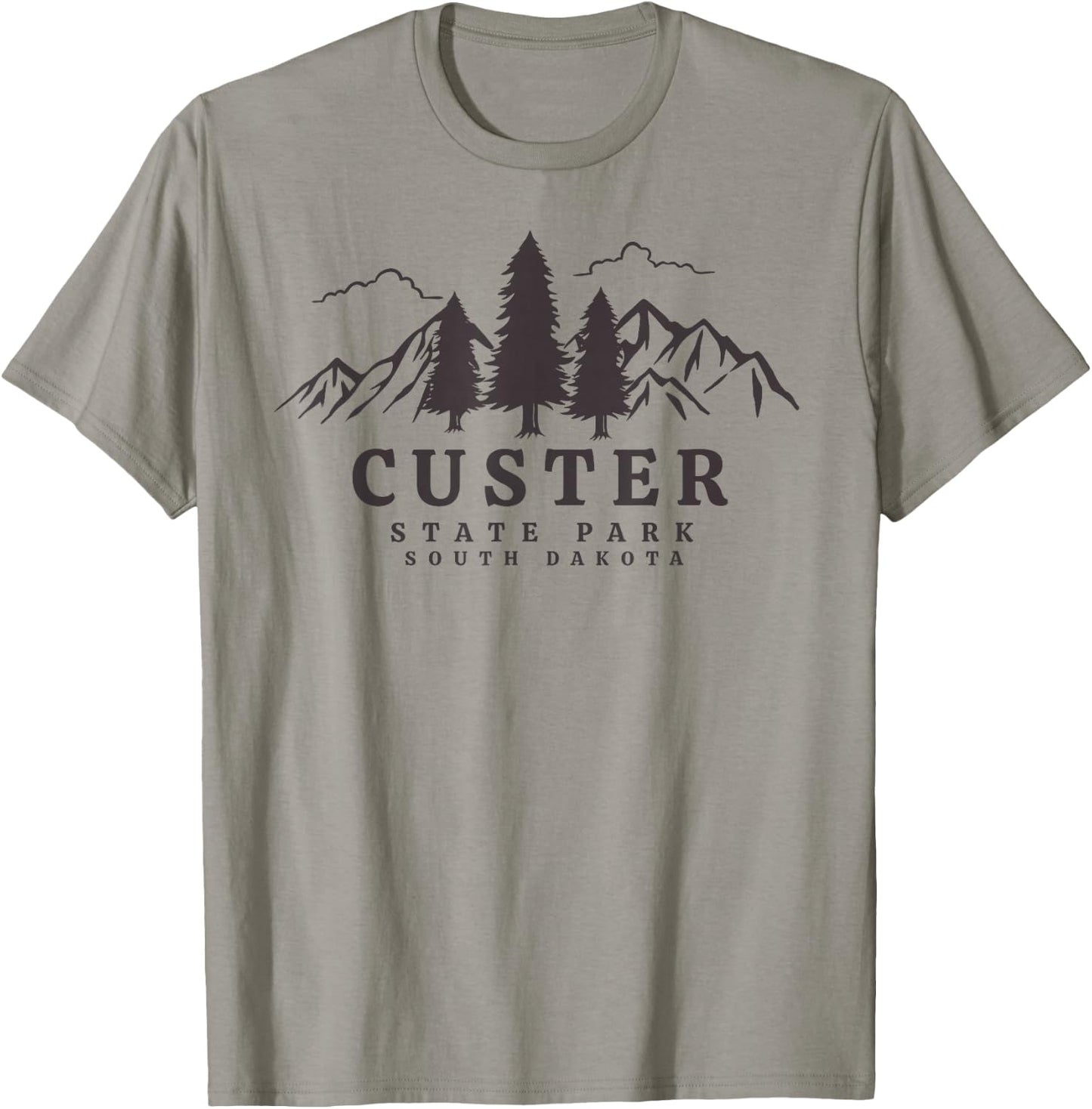 Custer State Park Graphic design T-Shirt - T-Shirt | Sand