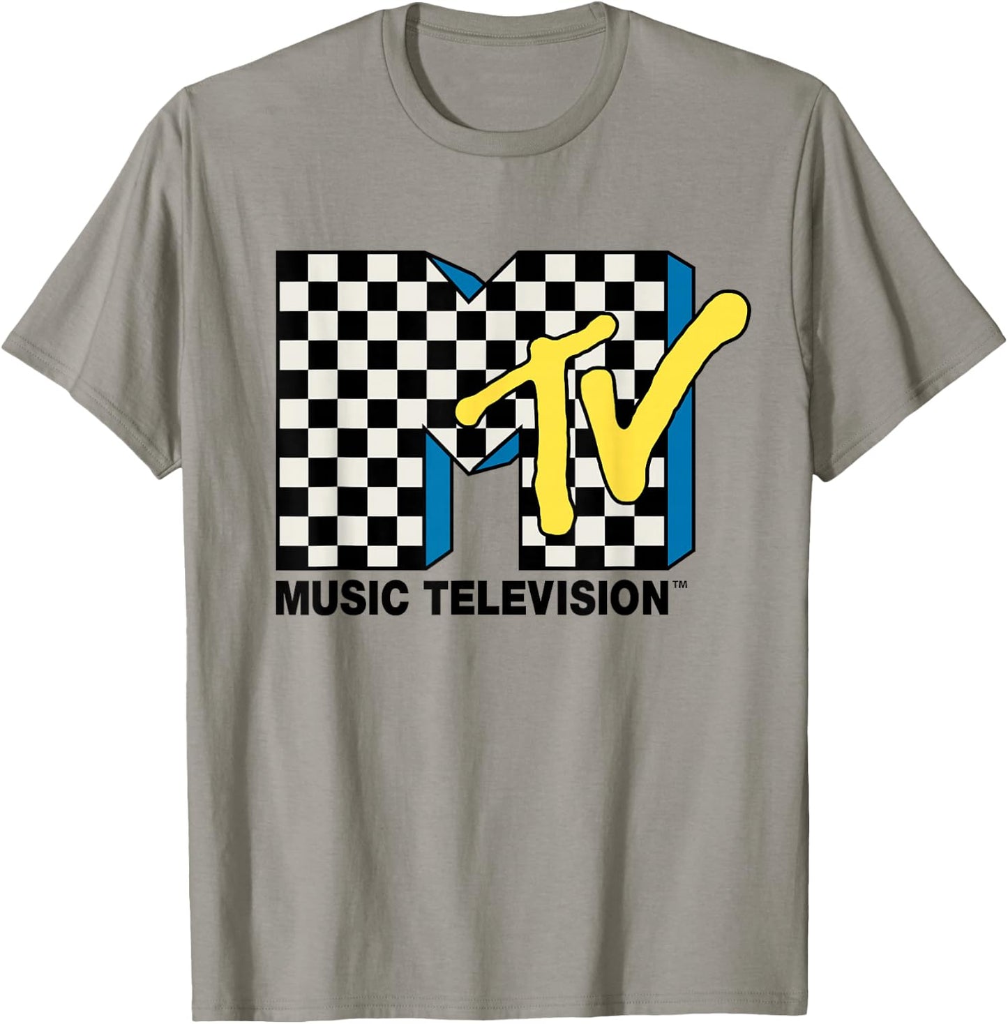 MTV - Checkered Logo T-Shirt - T-Shirt | Sand