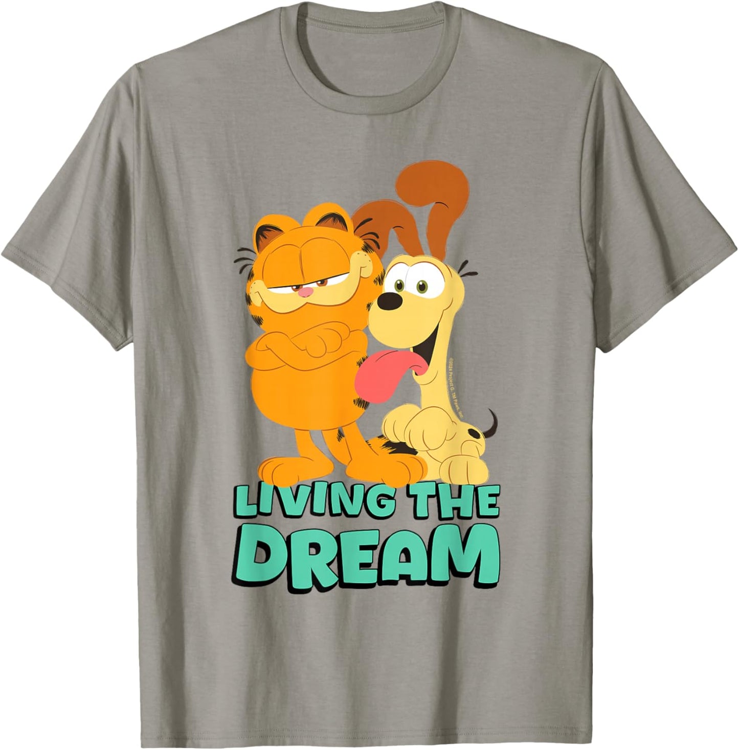 Garfield and Odie , white, S T-Shirt - T-Shirt | Sand
