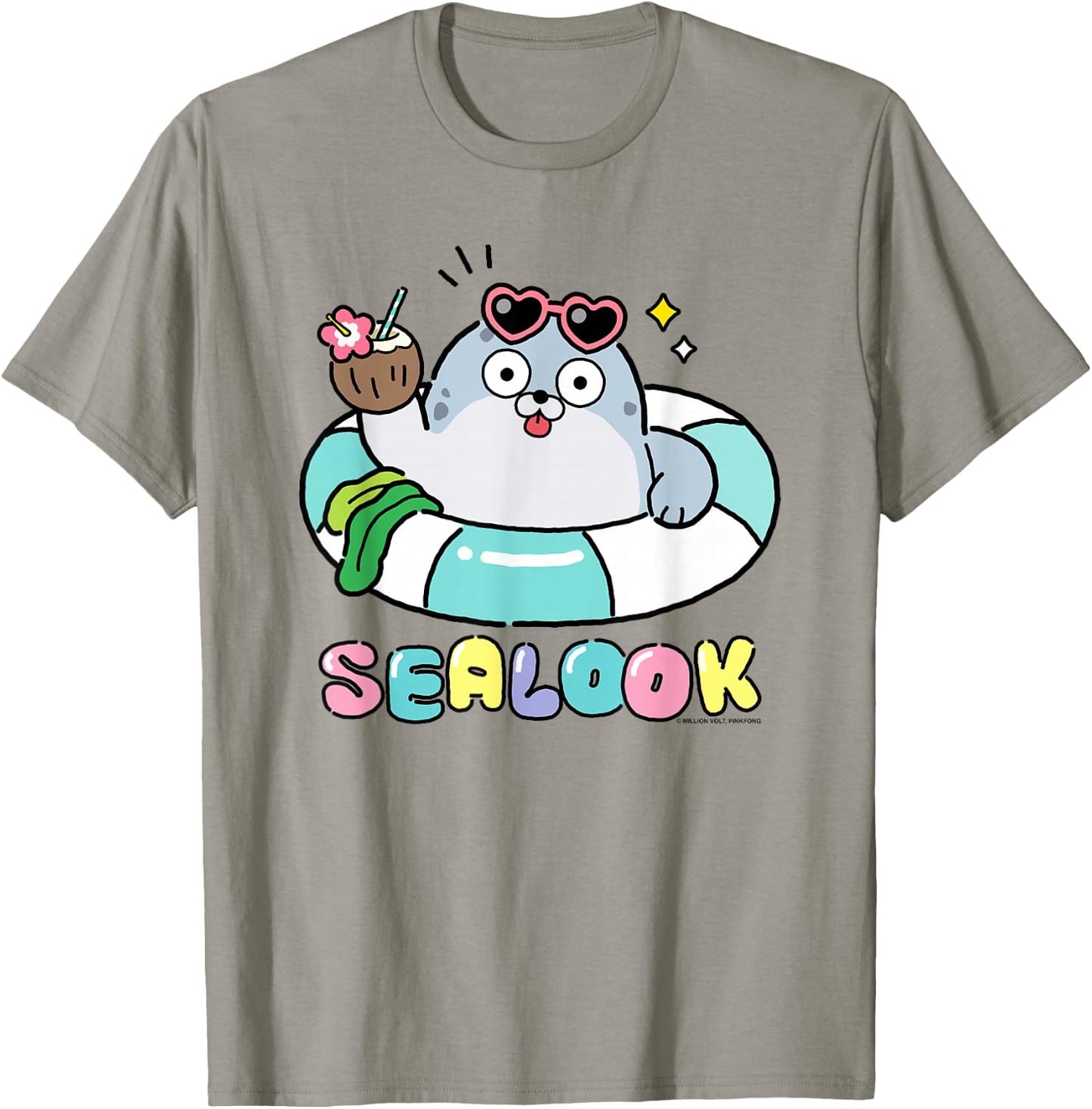 Sealook Vacation Seal T-Shirt - T-Shirt | Sand