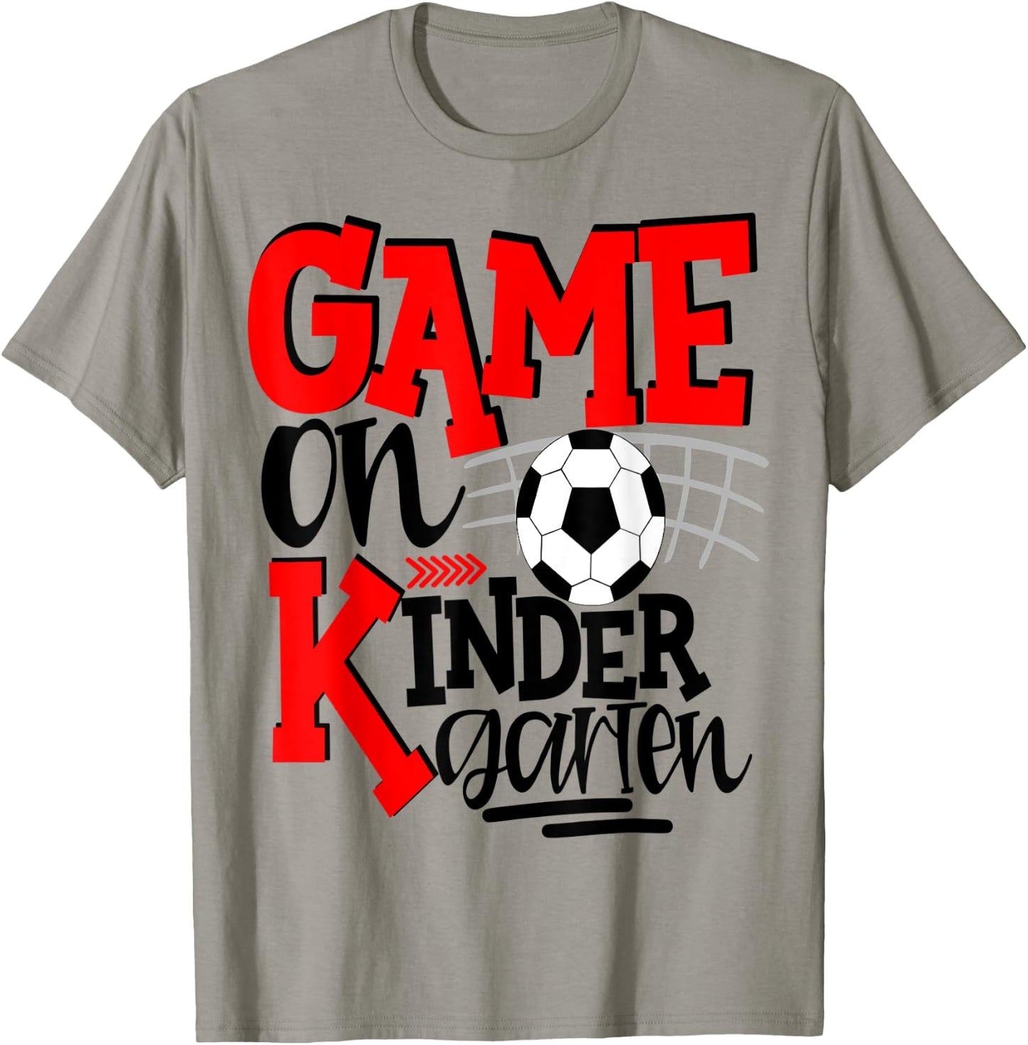 Kindergarten Soccer First Day Of School Kids Red T-Shirt - T-Shirt | Sand