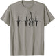 Kontrabass Herzschlag Kontrabass Herzschlag T-Shirt - T-Shirt | Sand