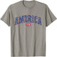 USA Since 1776 Flag American Independence 4th July Patriotic T-Shirt - T-Shirt | Sand