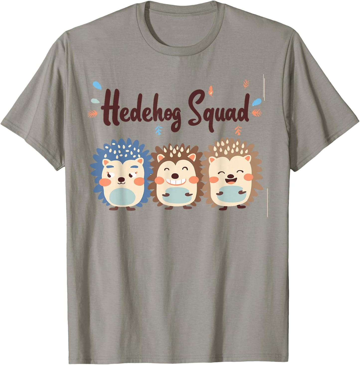 Hedgehog Squad Design for Hedgehog Lover Stuff Kids Hedgehog T-Shirt - T-Shirt | Sand