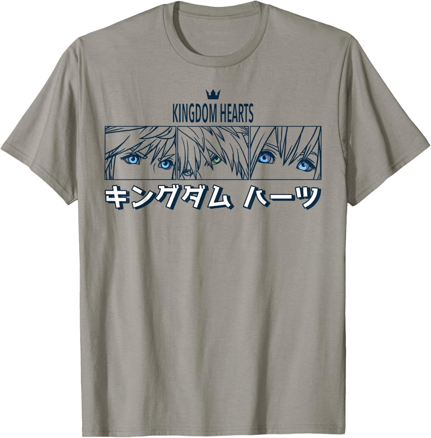Disney Kingdom Hearts Sora Riku Kairi Kanji Panel T-Shirt - T-Shirt | Sand