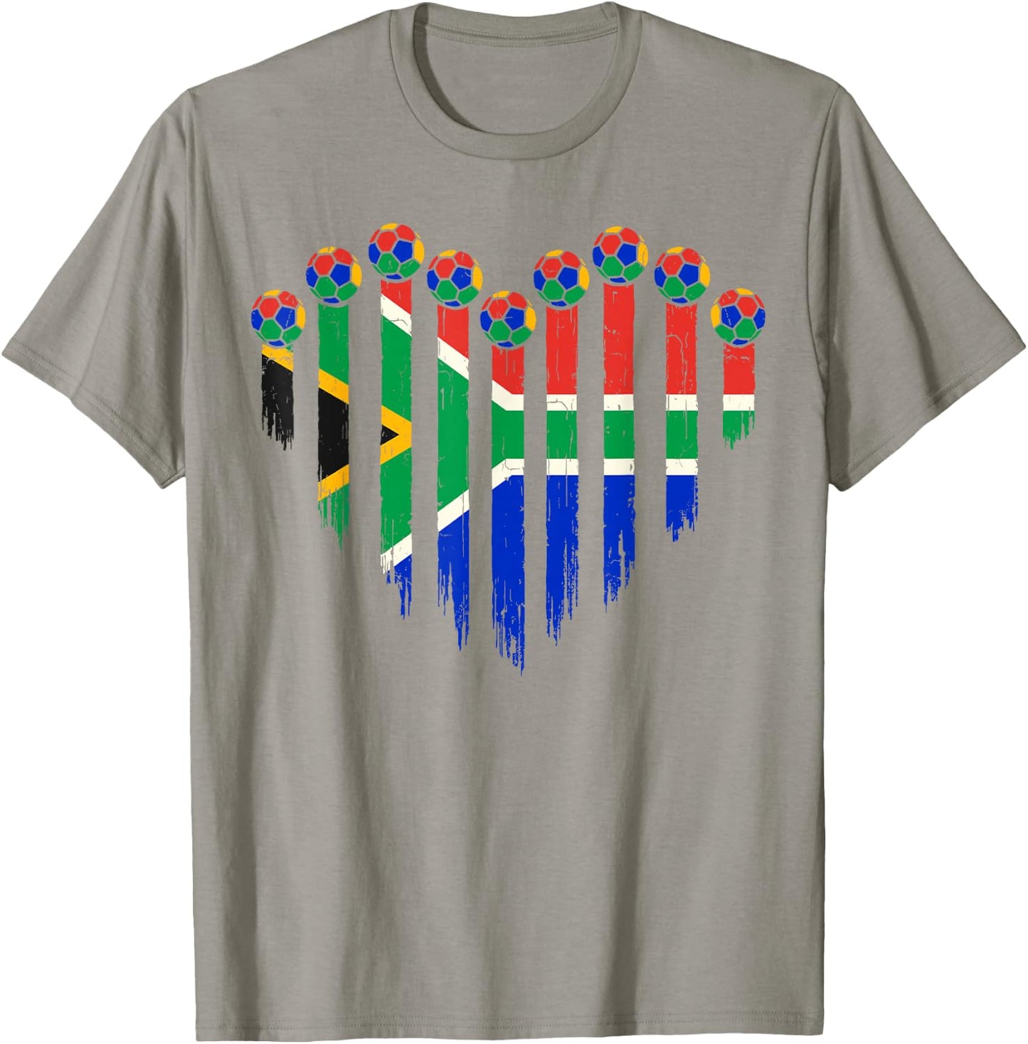 South African Flag Novelty South Africa T-Shirt - T-Shirt | Sand