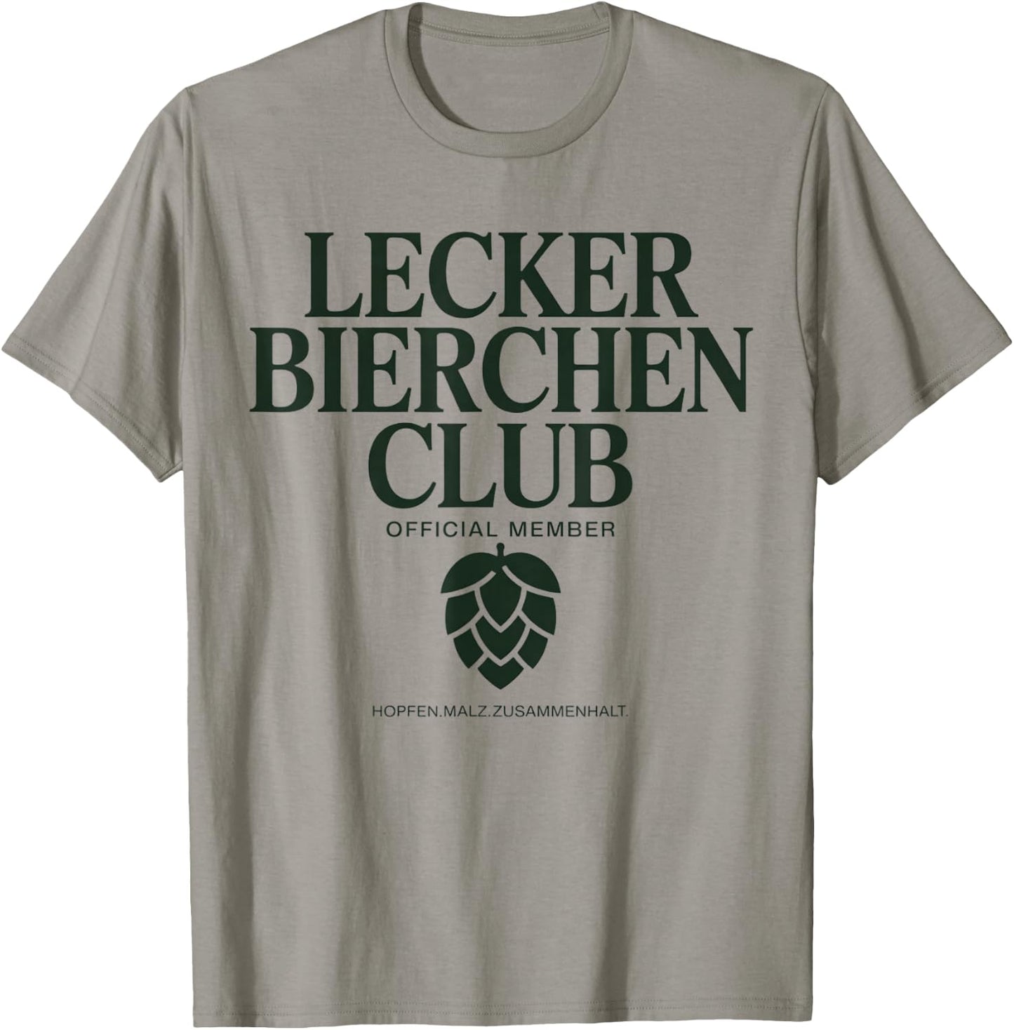 Lecker Bierchen Club Official Member Bier Humor T-Shirt - T-Shirt | Sand