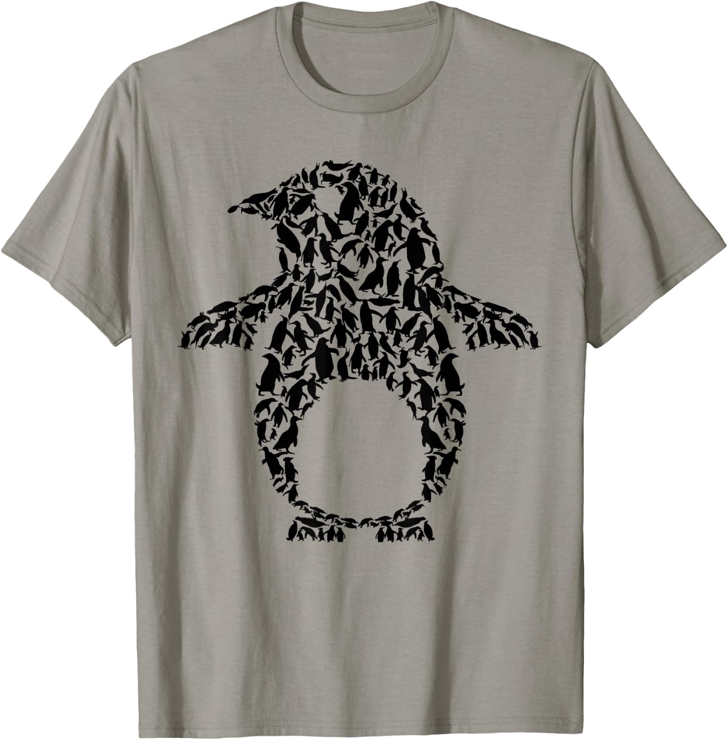 Silhouette Penguins Design for Penguin Lover | Penguin T-Shirt - T-Shirt | Sand