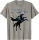 Zorro Horseback Steel Sword Text , white, S T-Shirt - T-Shirt | Sand