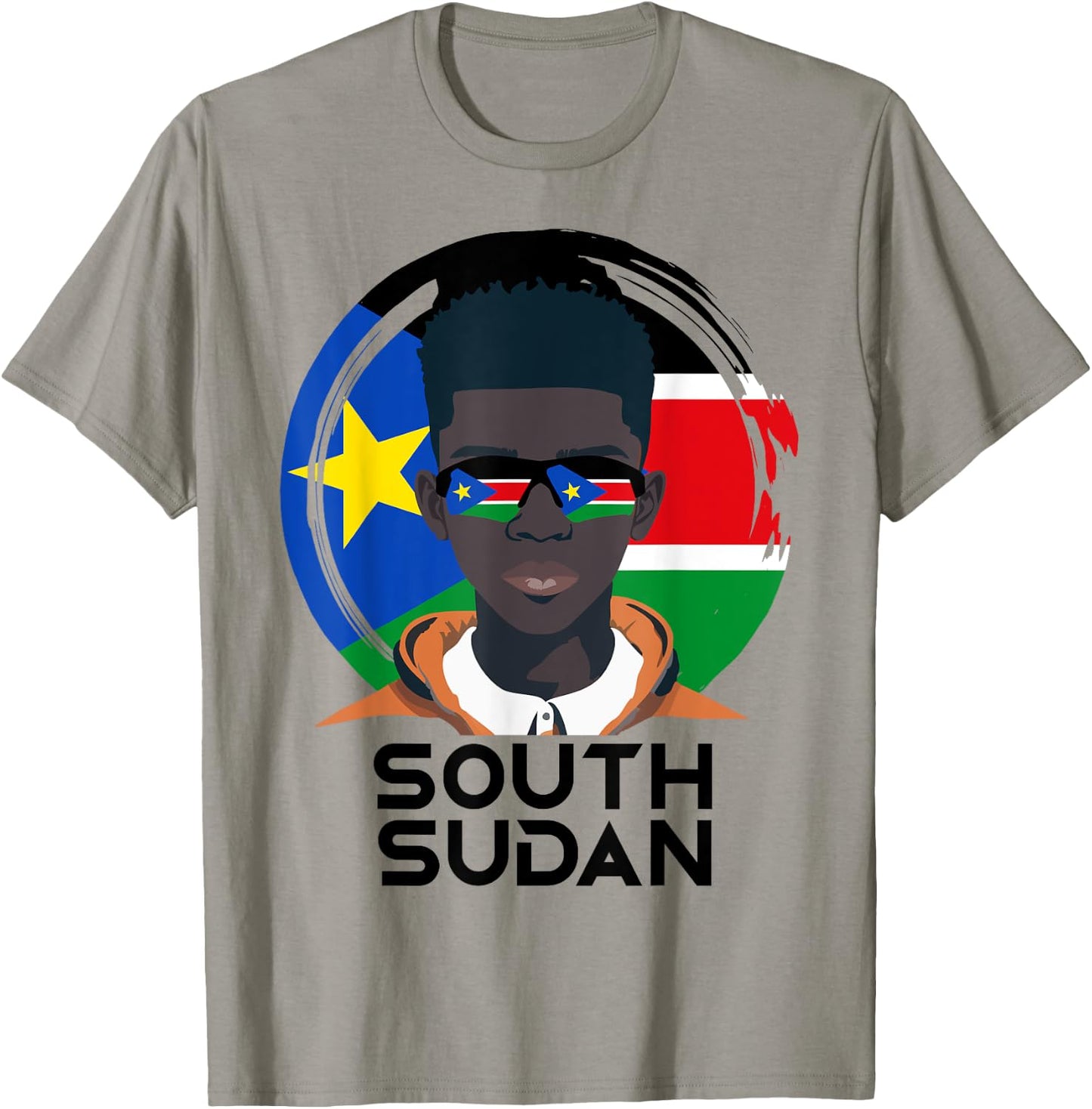 South Sudan, South Sudanese Boy Men, South Sudan Flag T-Shirt - T-Shirt | Sand